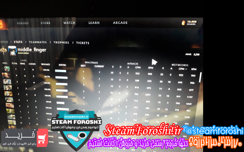 فروش اکانت استیم کد ۷۸۲۱