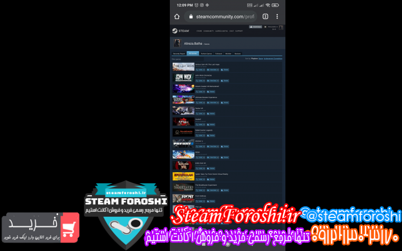 فروش اکانت استیم کد ۸۰۲۹