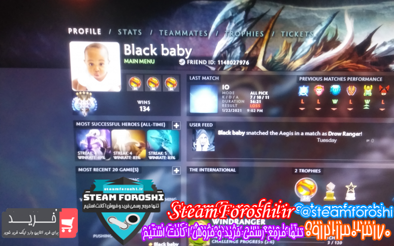 فروش اکانت استیم کد ۸۰۳۳