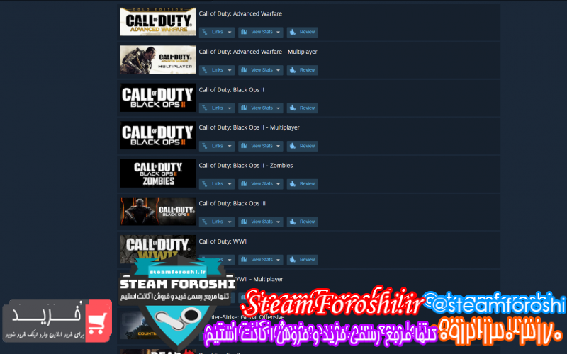 فروش اکانت استیم کد ۸۰۳۶