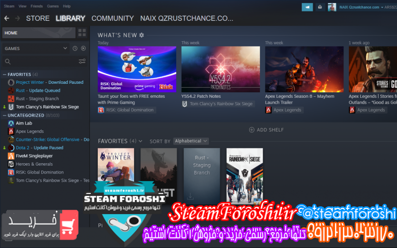 فروش اکانت استیم کد ۸۰۴۷