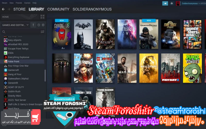 فروش اکانت استیم کد ۸۰۹۶