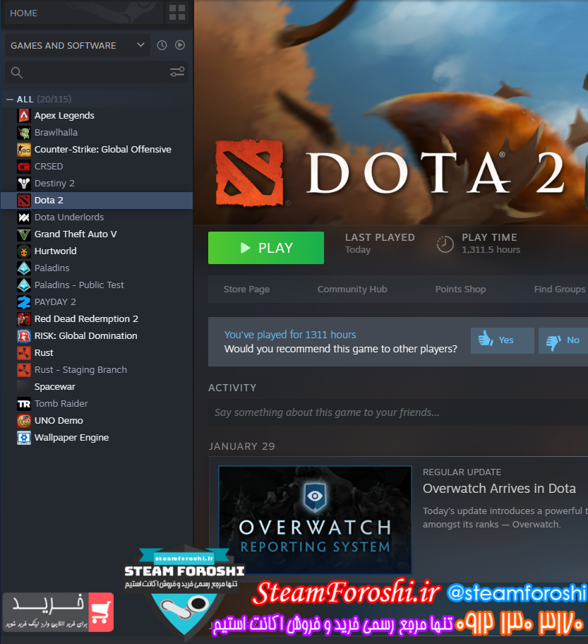 فروش اکانت استیم کد ۸۱۲۱