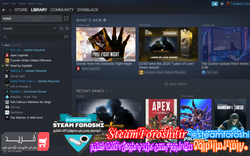 فروش اکانت استیم کد ۷۸۴۸