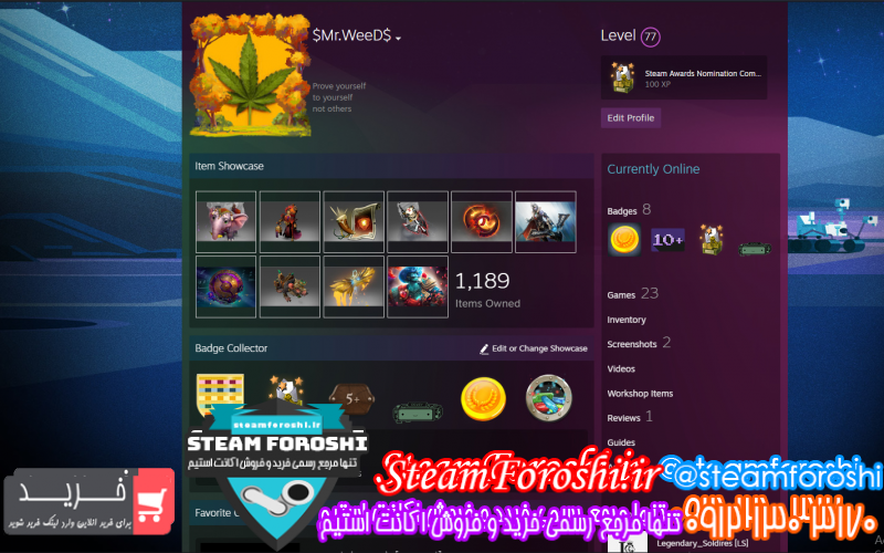 فروش اکانت استیم کد ۷۸۵۱