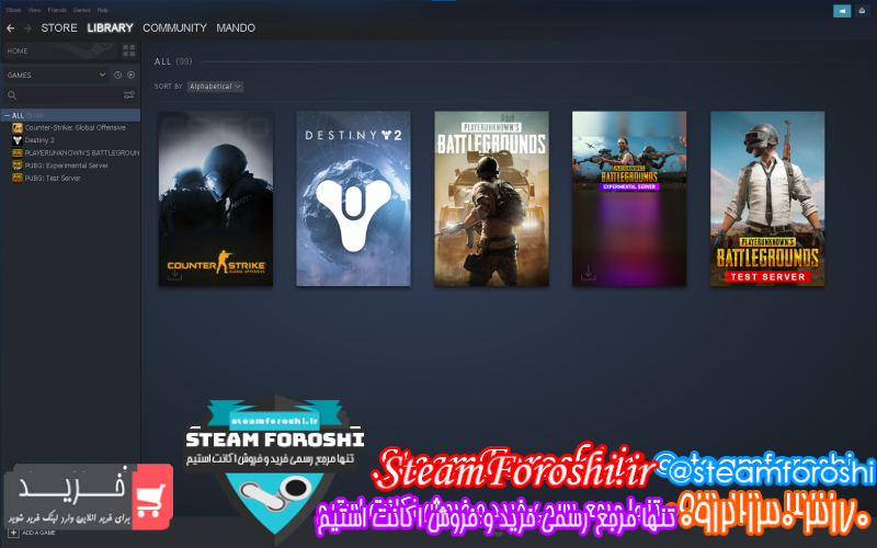 فروش اکانت استیم کد ۷۹۰۰