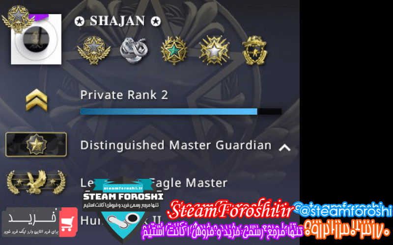 فروش اکانت cs go کد ۷۹۰۶