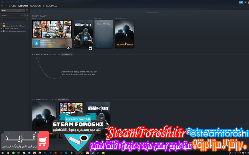 فروش اکانت استیم کد ۷۹۰۷