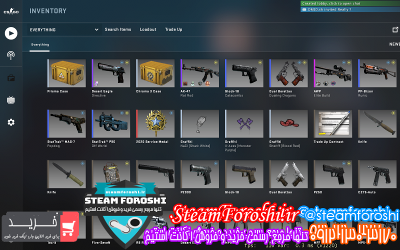 فروش اکانت cs go کد ۷۹۳۹