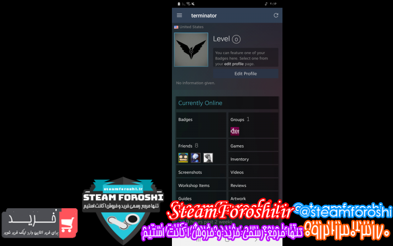 فروش اکانت cs go کد ۷۹۴۱