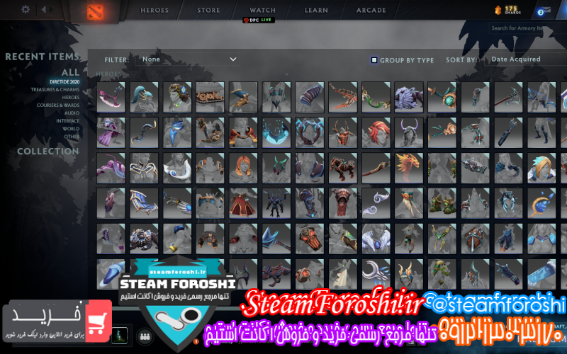 فروش اکانت دوتا ۲ کد