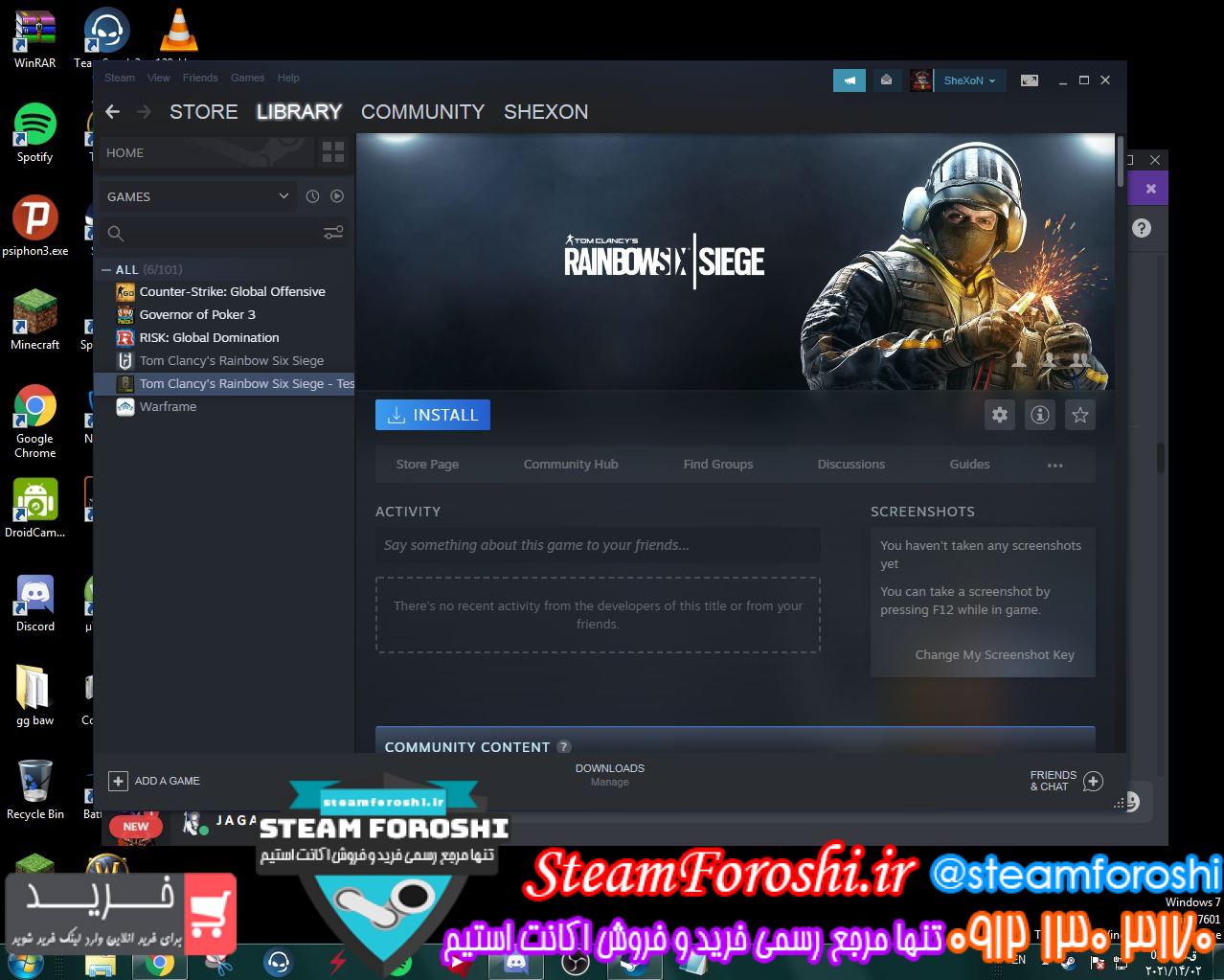 فروش اکانت استیم کد ۸۲۱۵