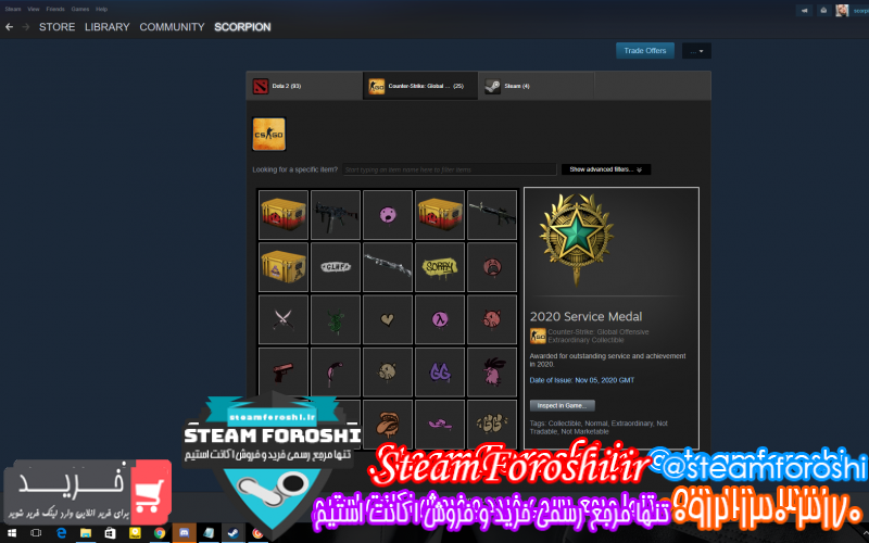 فروش اکانت استیم کد ۸۱۹۵