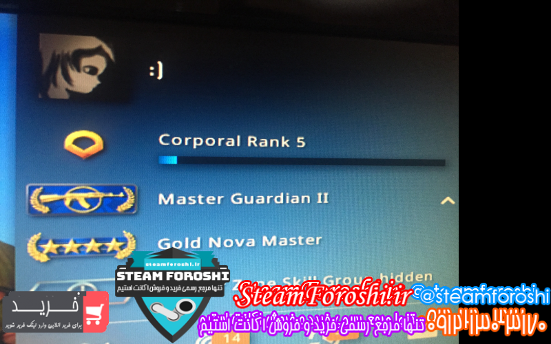 فروش اکانت cs go کد ۸۱۹۲