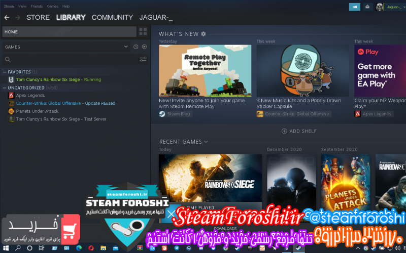 فروش اکانت استیم کد ۹۰۰۶