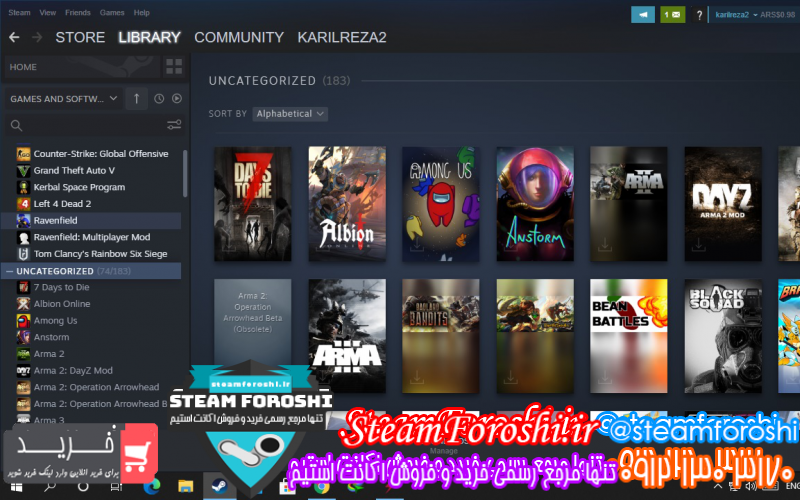 فروش اکانت استیم کد ۹۰۲۸