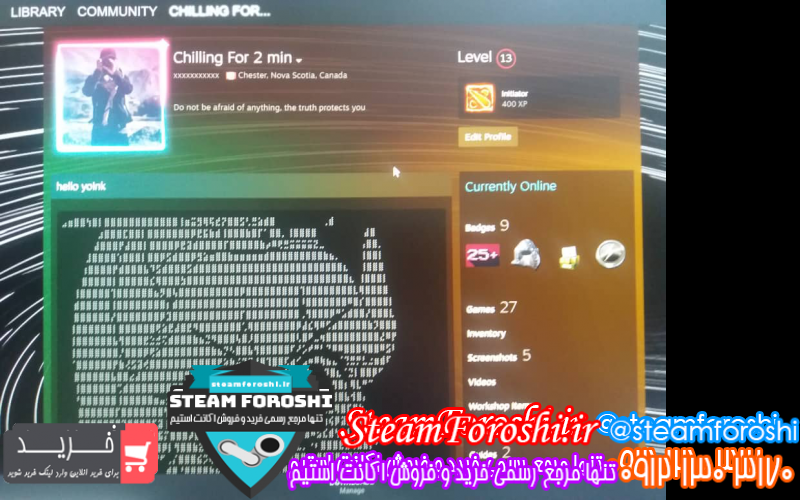 فروش اکانت استیم کد ۸۱۰۴