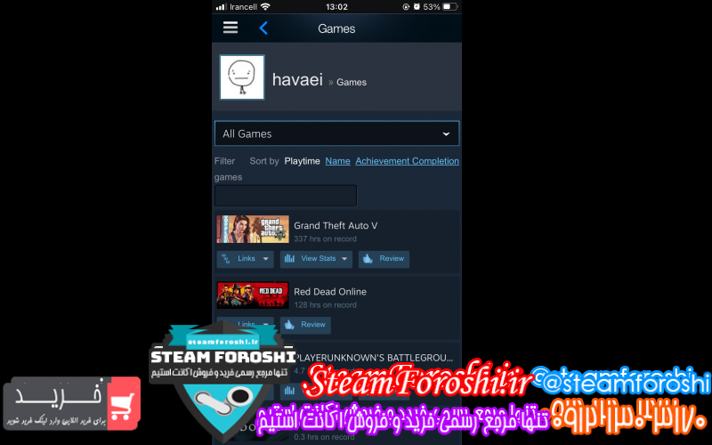 فروش اکانت استیم کد ۹۰۴۵