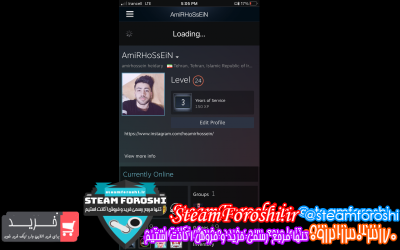 فروش اکانت استیم کد ۸۱۳۵