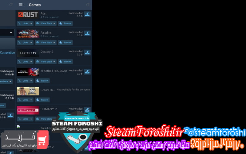 فروش اکانت استیم کد ۸۱۳۶