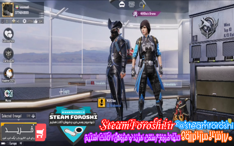 فروش اکانت پابجی کد ۸۱۶۲