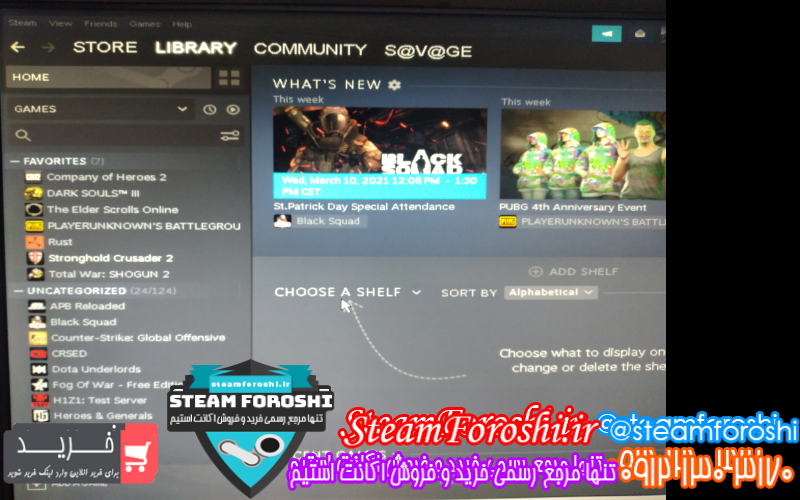 فروش اکانت استیم کد ۸۱۶۴