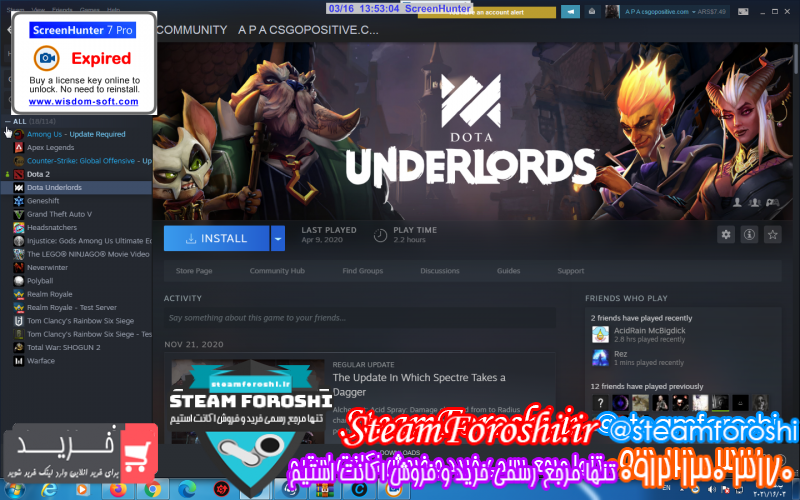 فروش اکانت استیم کد ۸۱۷۹