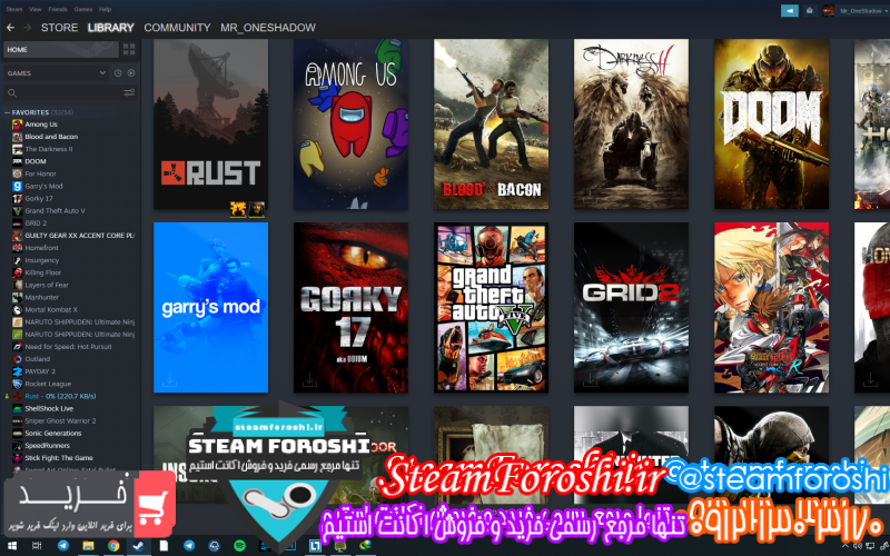 فروش اکانت استیم کد ۸۱۸۴