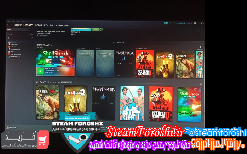 فروش اکانت استیم کد ۹۱۶۲