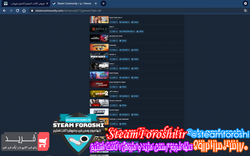 فروش اکانت استیم کد ۹۱۸۹