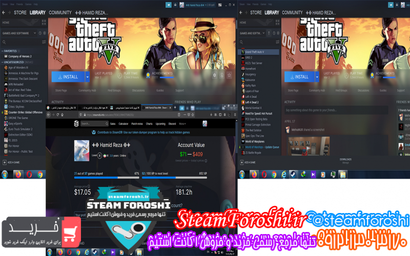 فروش اکانت استیم کد ۹۱۹۹