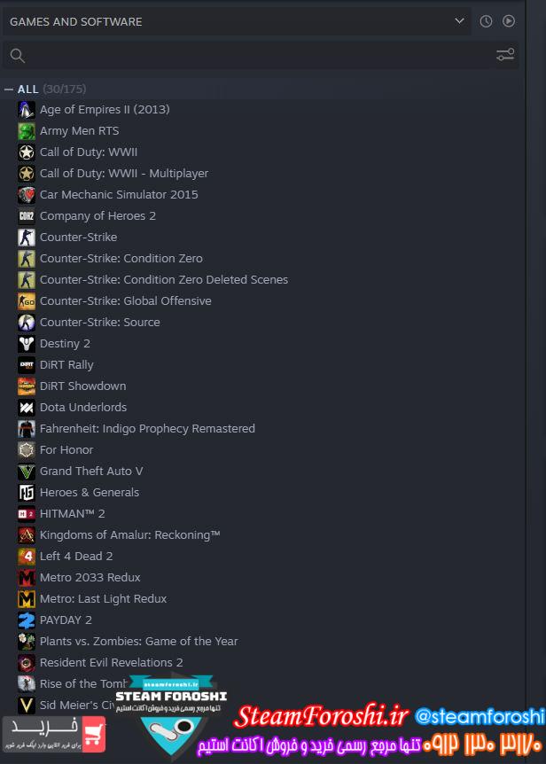 فروش اکانت استیم کد ۹۱۴۹