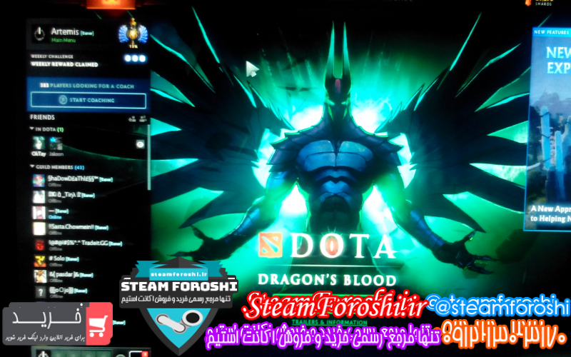 فروش اکانت دوتا ۲ کد ۹۰۸۷