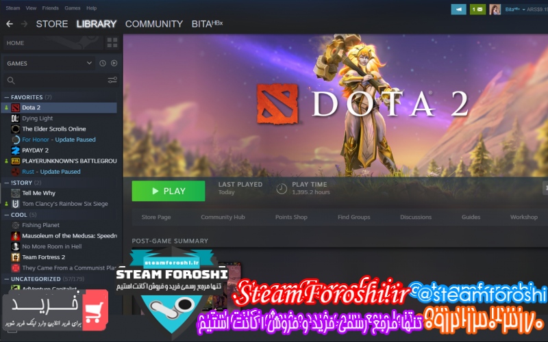 فروش اکانت استیم کد ۹۱۴۳