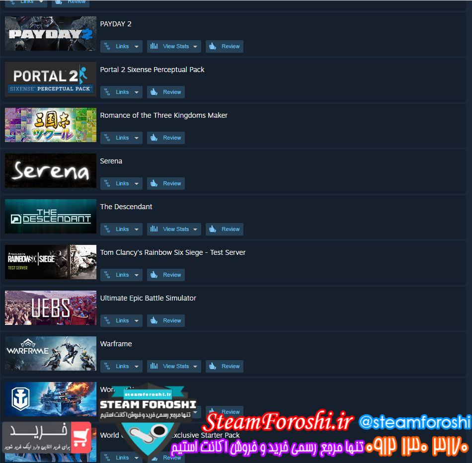 فروش اکانت استیم کد ۹۱۰۳