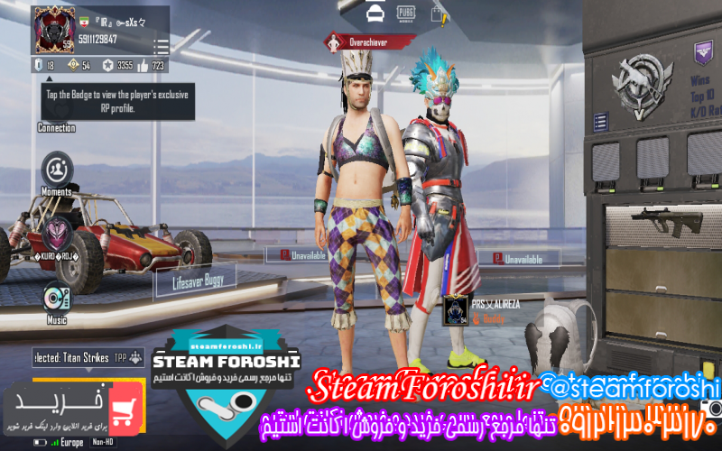 فروش اکانت پابجی کد ۹۴۰۳