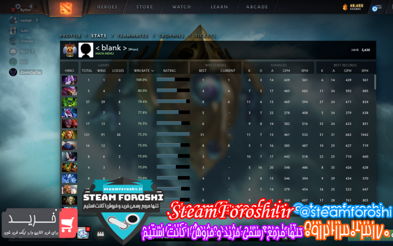 فروش اکانت استیم کد ۹۴۰۷