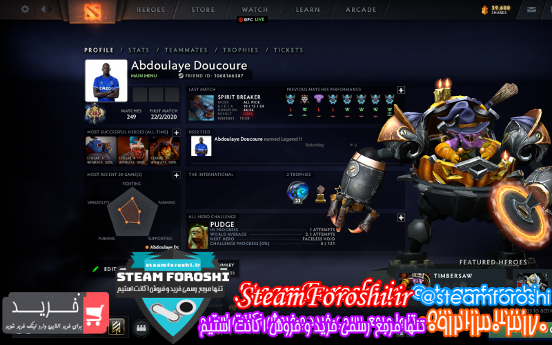 فروش اکانت استیم کد ۹۲۷۸