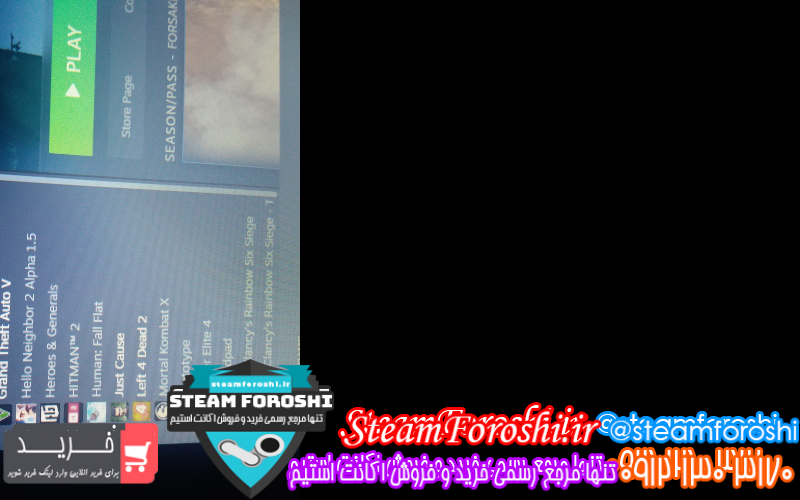 فروش اکانت استیم کد ۹۳۱۸