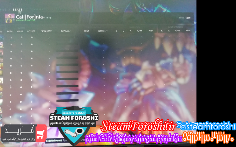 فروش اکانت دوتا ۲ کد ۹۶۱۲