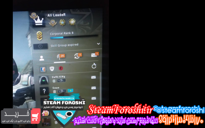 فروش اکانت استیم کد ۹۴۵۳