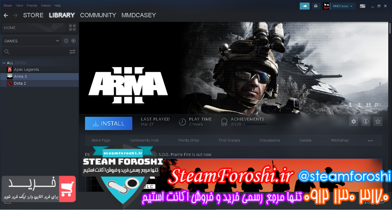 فروش اکانت استیم کد ۹۴۹۷