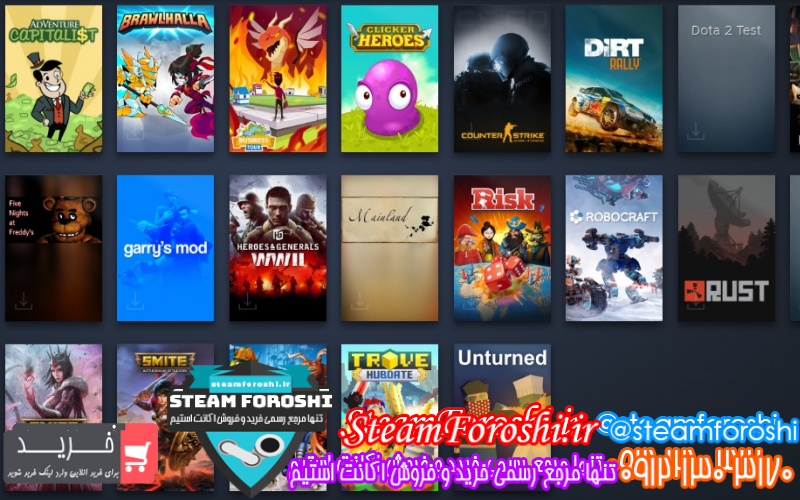 فروش اکانت استیم کد ۹۵۳۱