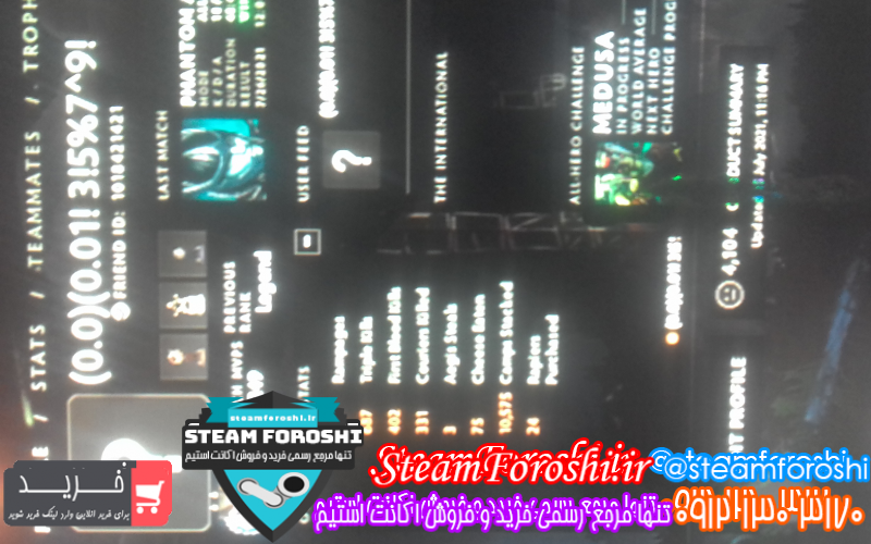 فروش اکانت دوتا ۲ کد ۹۷۹۵