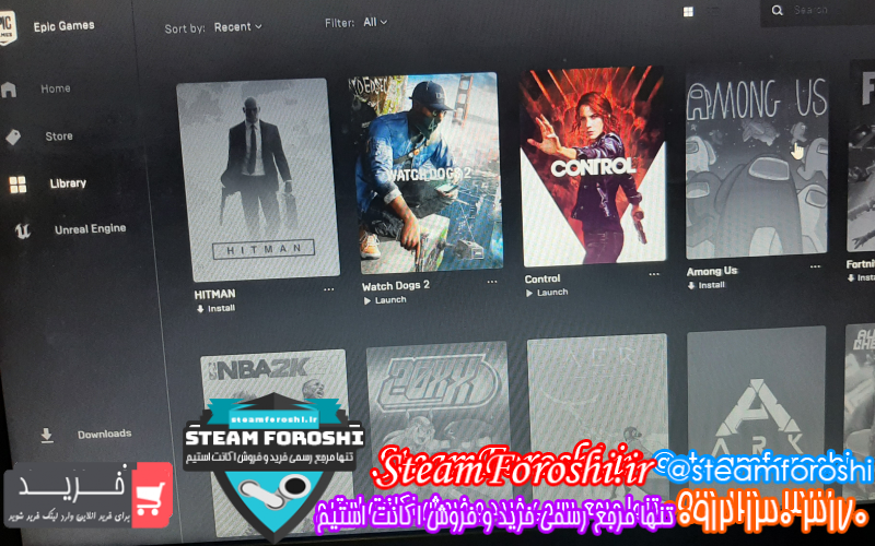 فروش اکانت استیم کد ۹۶۵۵