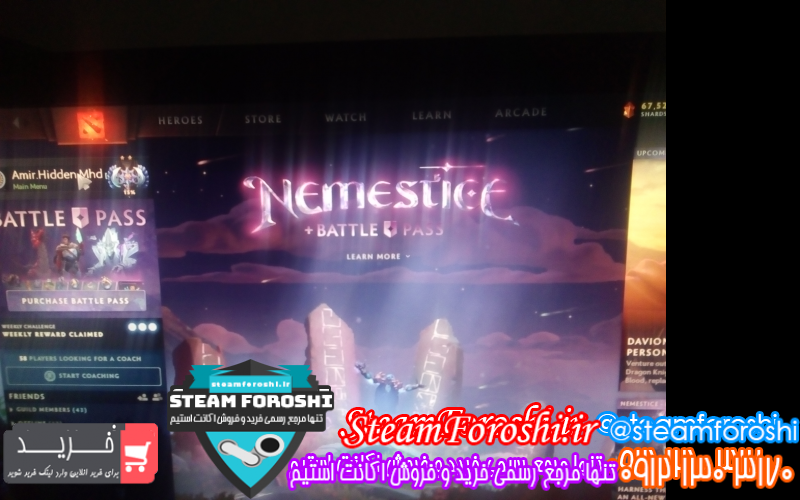 فروش اکانت استیم کد ۹۶۷۸