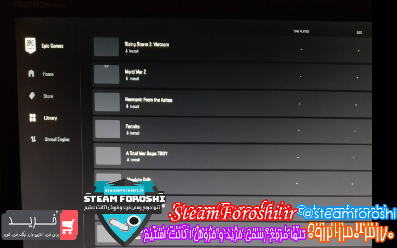 فروش اکانت استیم کد ۹۶۴۴