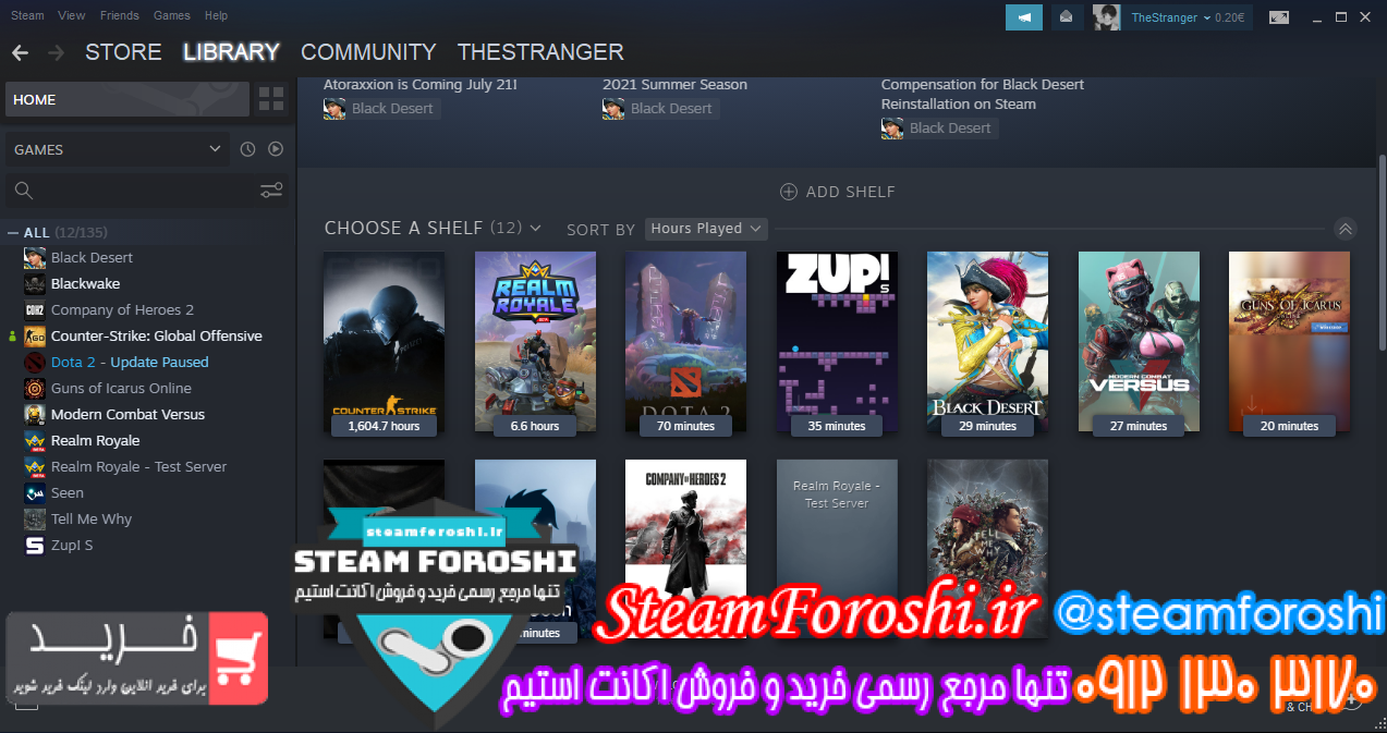 فروش اکانت استیم کد ۹۷۳۰