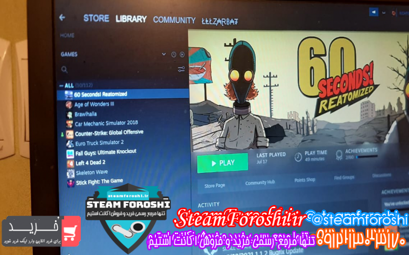 فروش اکانت استیم کد ۹۹۶۵