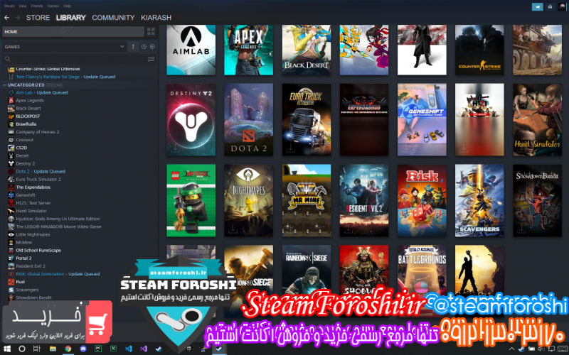 فروش اکانت استیم کد ۹۸۳۴